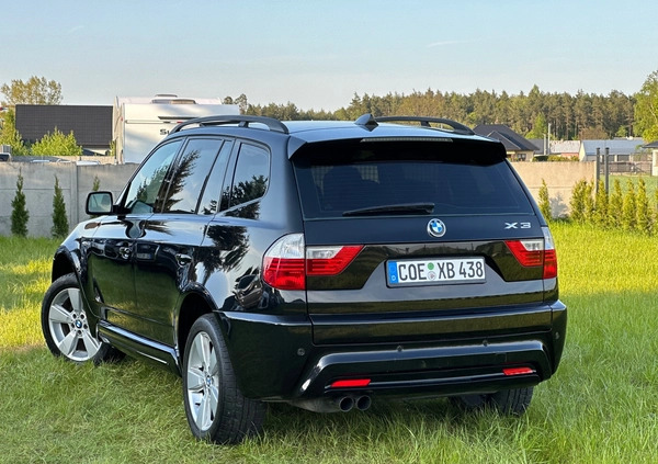 BMW X3 cena 41900 przebieg: 237000, rok produkcji 2007 z Węgorzewo małe 781